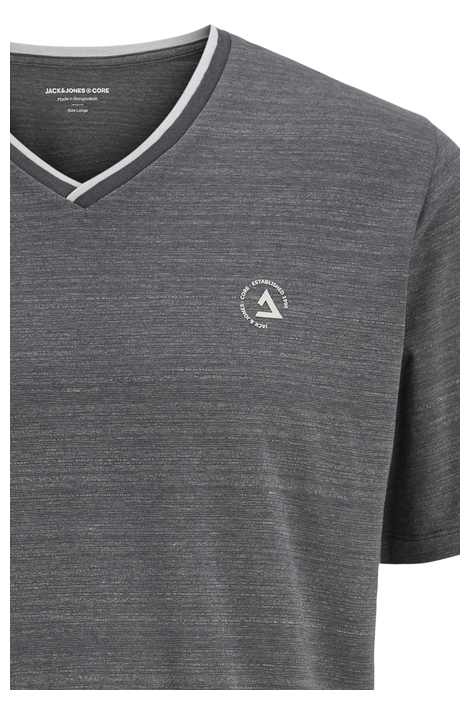 JCOCONTRAST TEE SS V-NECK SMU 12258394 ASPHALT